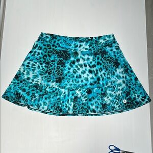 Dona Jo Leopard Print Skirt/Skort Tennis Golf Pickleball